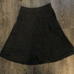 Deep navy eyelet skirt 
Ann Taylor 2P